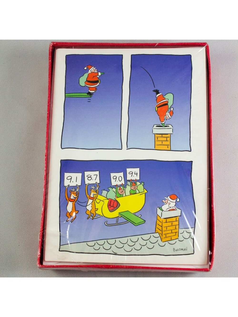 Holiday Home Jump Into The Holidays Boxed Set 18 Cards Envelopes Santa Reindeer